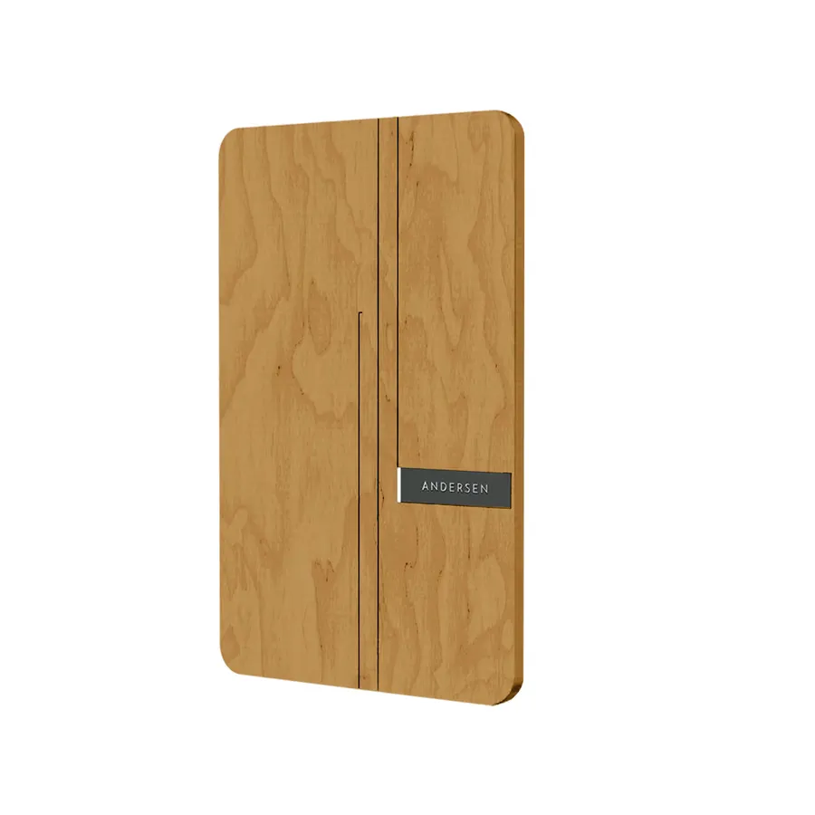 Andersen A3 EV charger with a Cotswold oak wood fascia