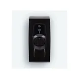 Indra Smart PRO EV charger, a black wall-mounted unit with a socket cover