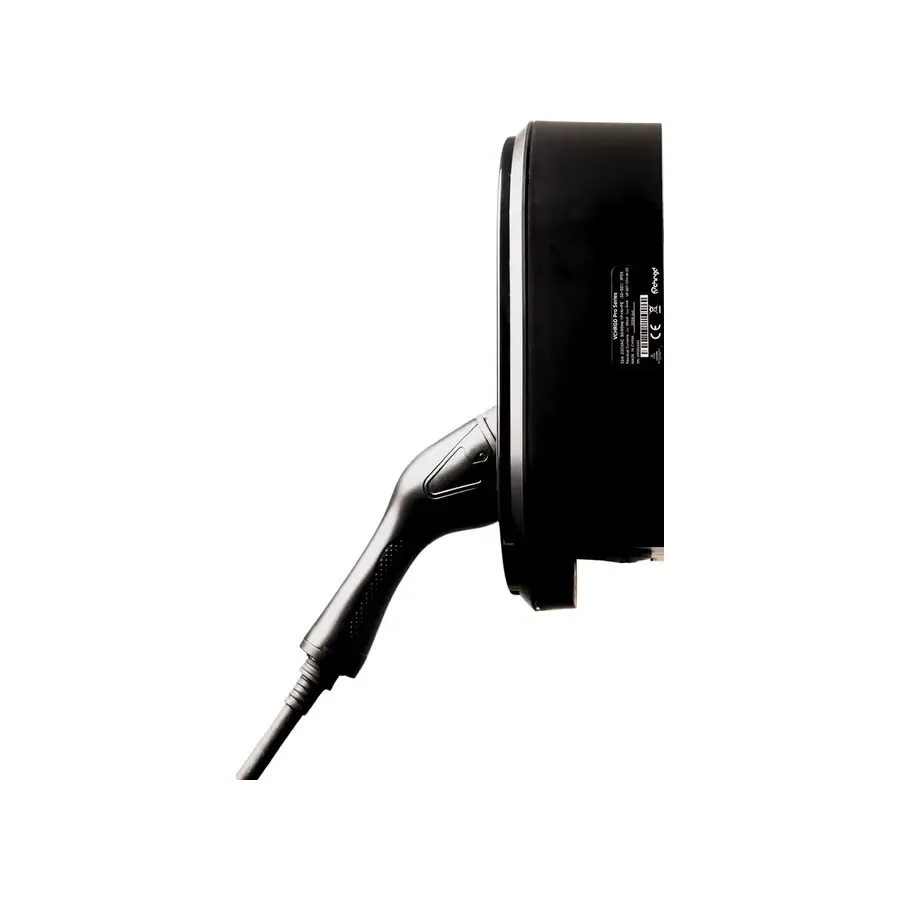 VCHRGD Seven Pro EV charger, side profile with a tethered connector